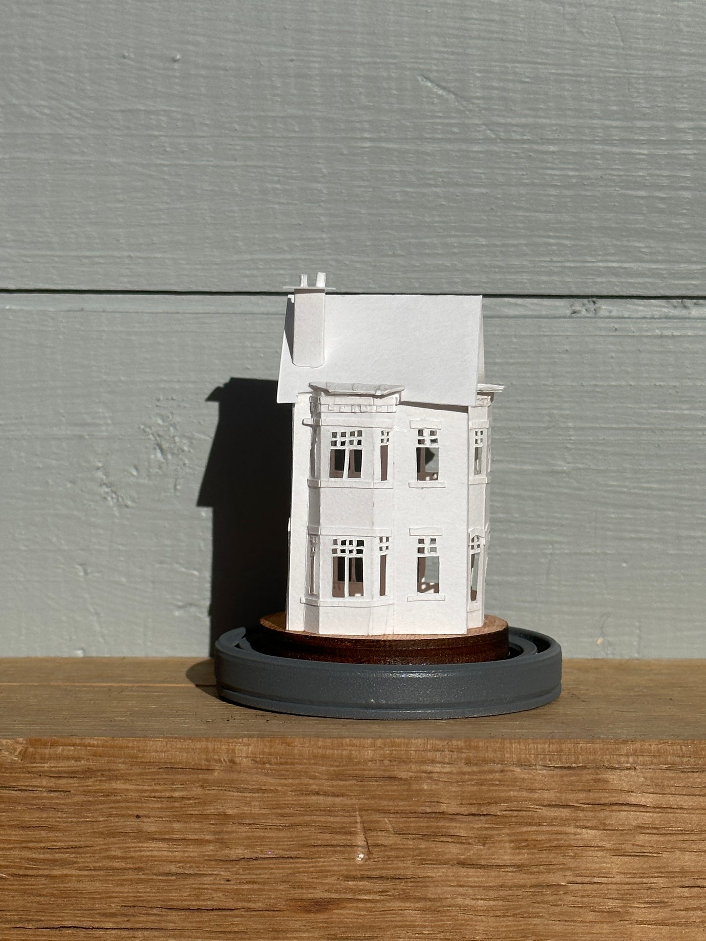 hand made miniature paper house 