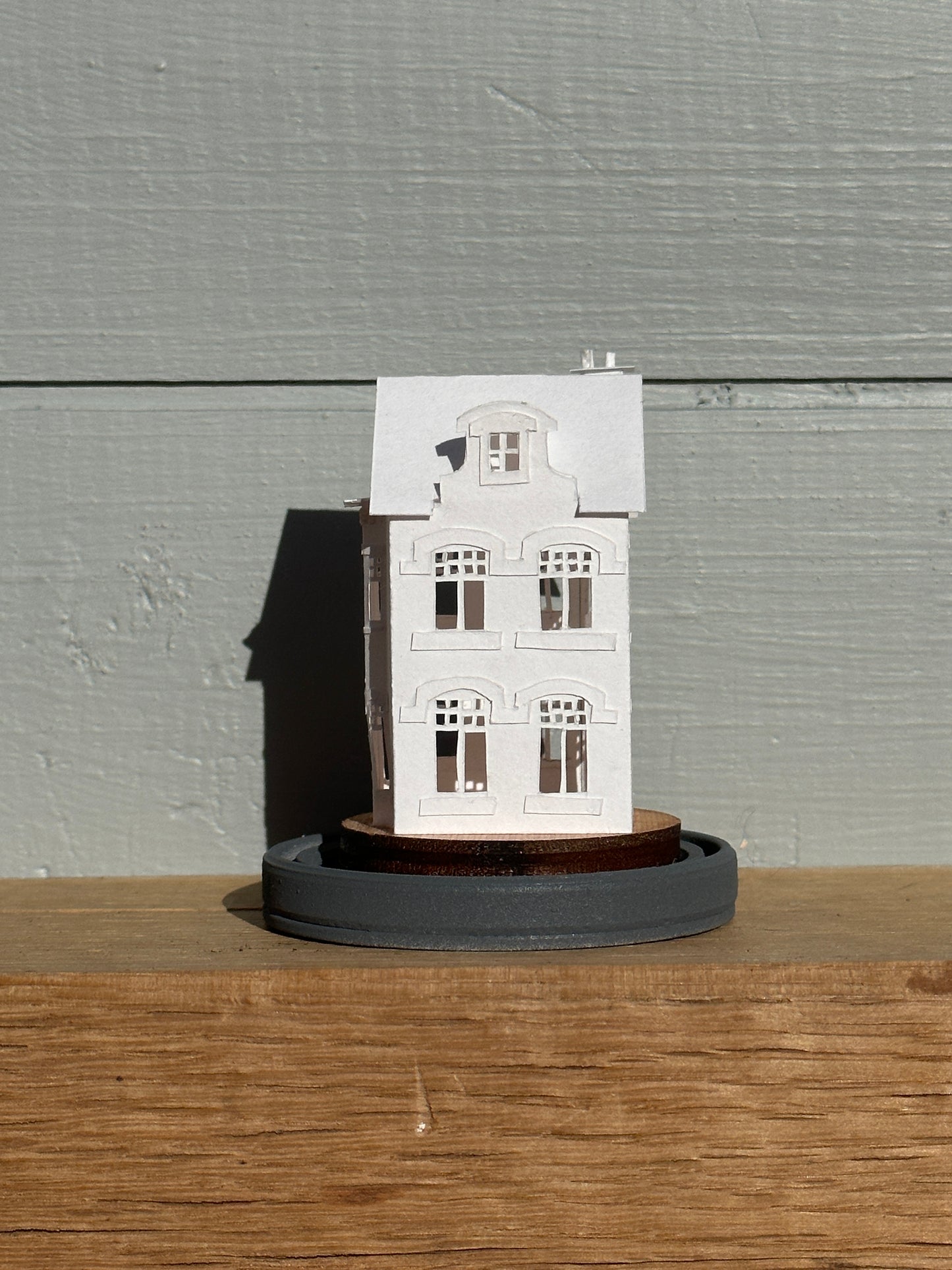 hand made miniature paper house 