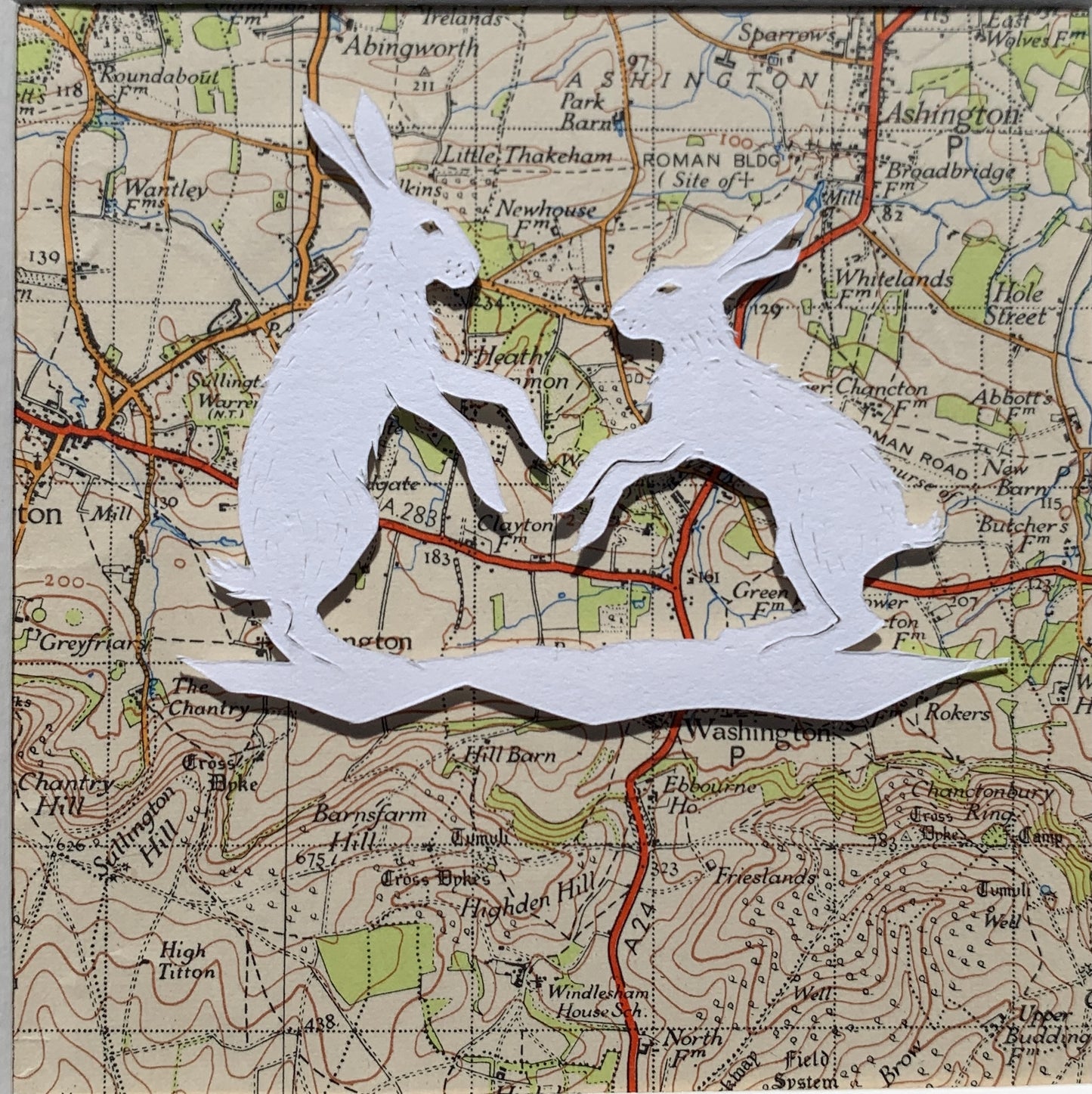 Haring around at Washington