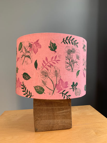 Pink Botanical Lampshade