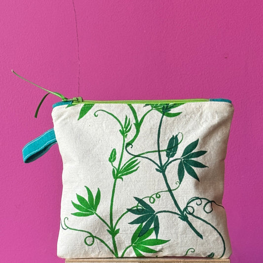 Green Passion Flower Purse