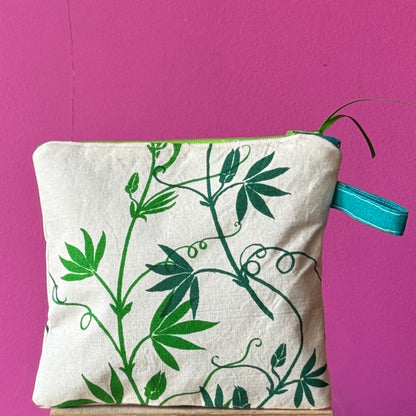 Green Passion Flower Purse