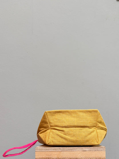 Doris and Stripes watch the Bunting with Boxed Base  on Yellow III