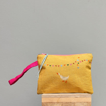 Doris, Stripes and Horace  Yellow Purse  I