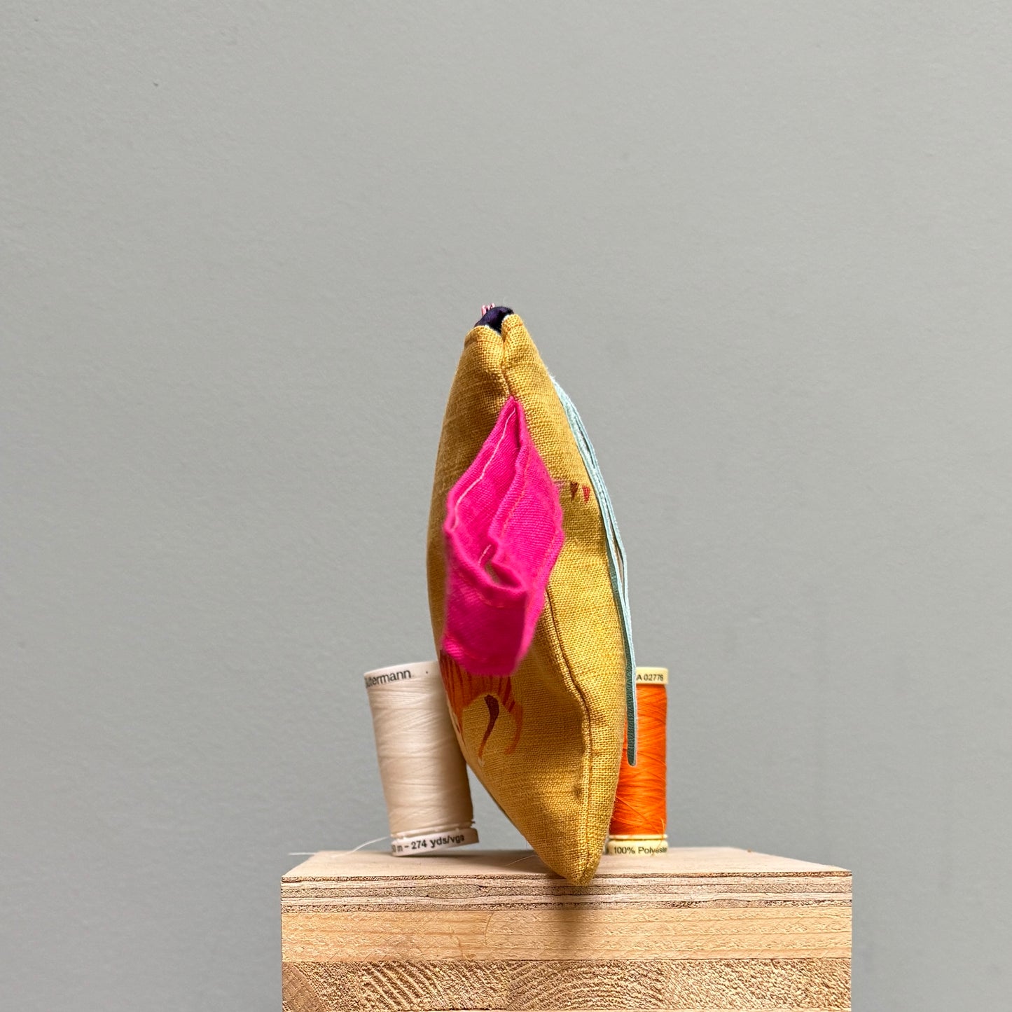 Doris, Stripes and Horace  Yellow Purse  I