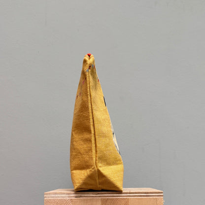 Doris and Stripes watch the Bunting with Boxed Base  on Yellow II