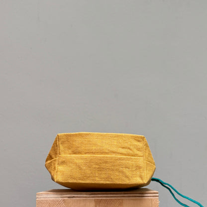 Doris and Stripes watch the Bunting with Boxed Base  on Yellow II