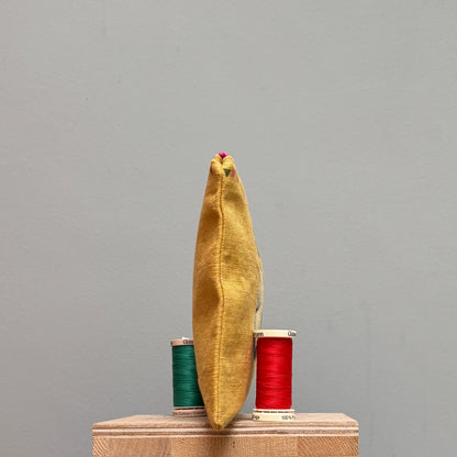 Doris and Stripes  watching the Bunting Purse on Yellow I