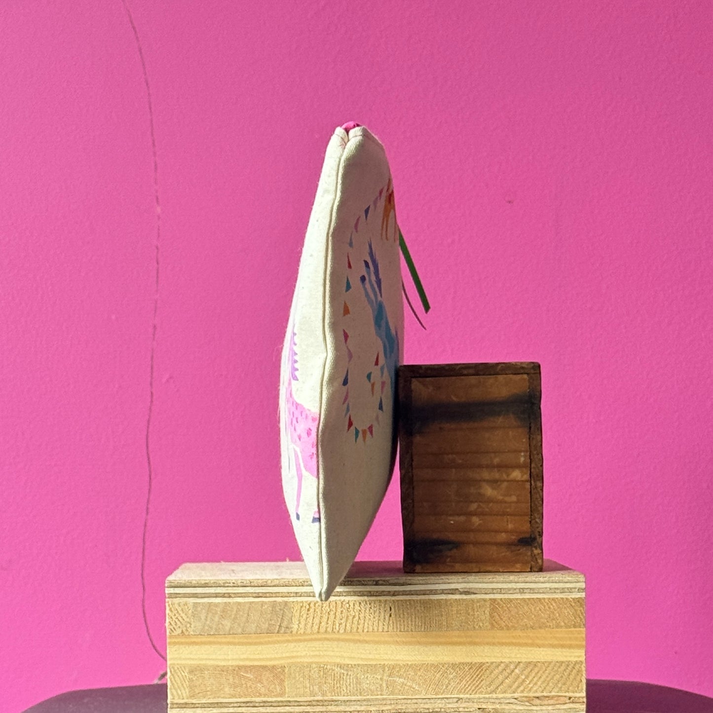 Blue and Pink Pony Purse Large