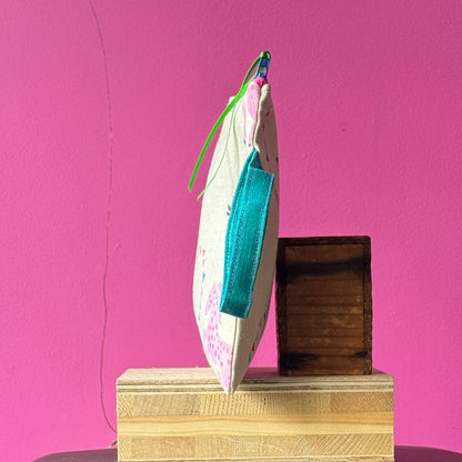 Blue and Pink Pony Purse Large