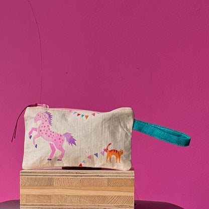 Blue and Pink Pony Purse II