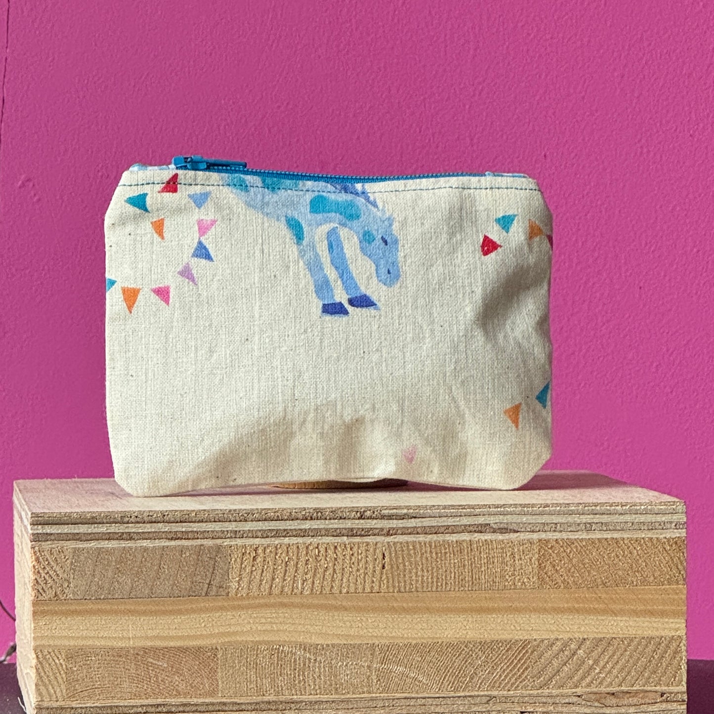 Blue and Pink Pony Purse III