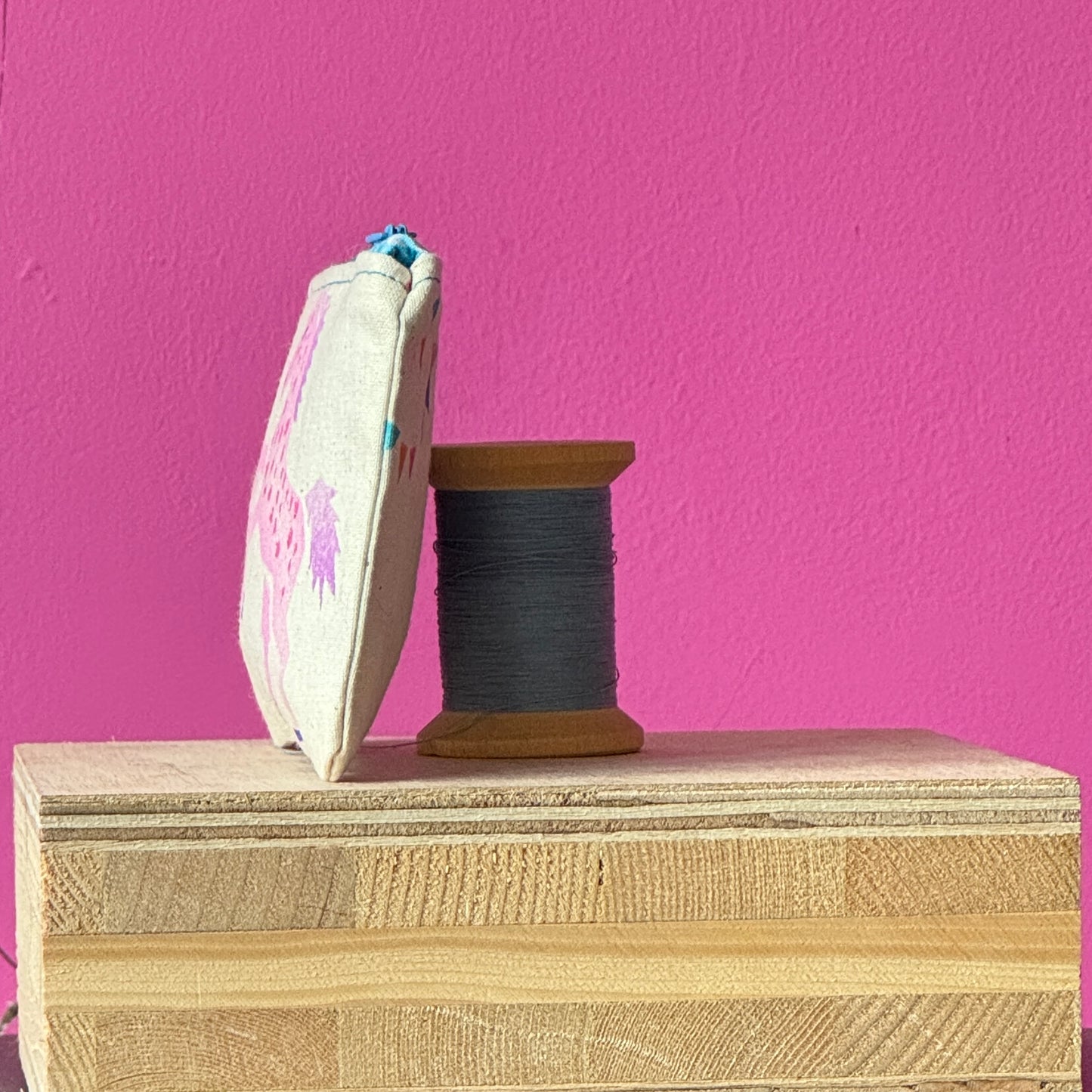 Blue and Pink Pony Purse III