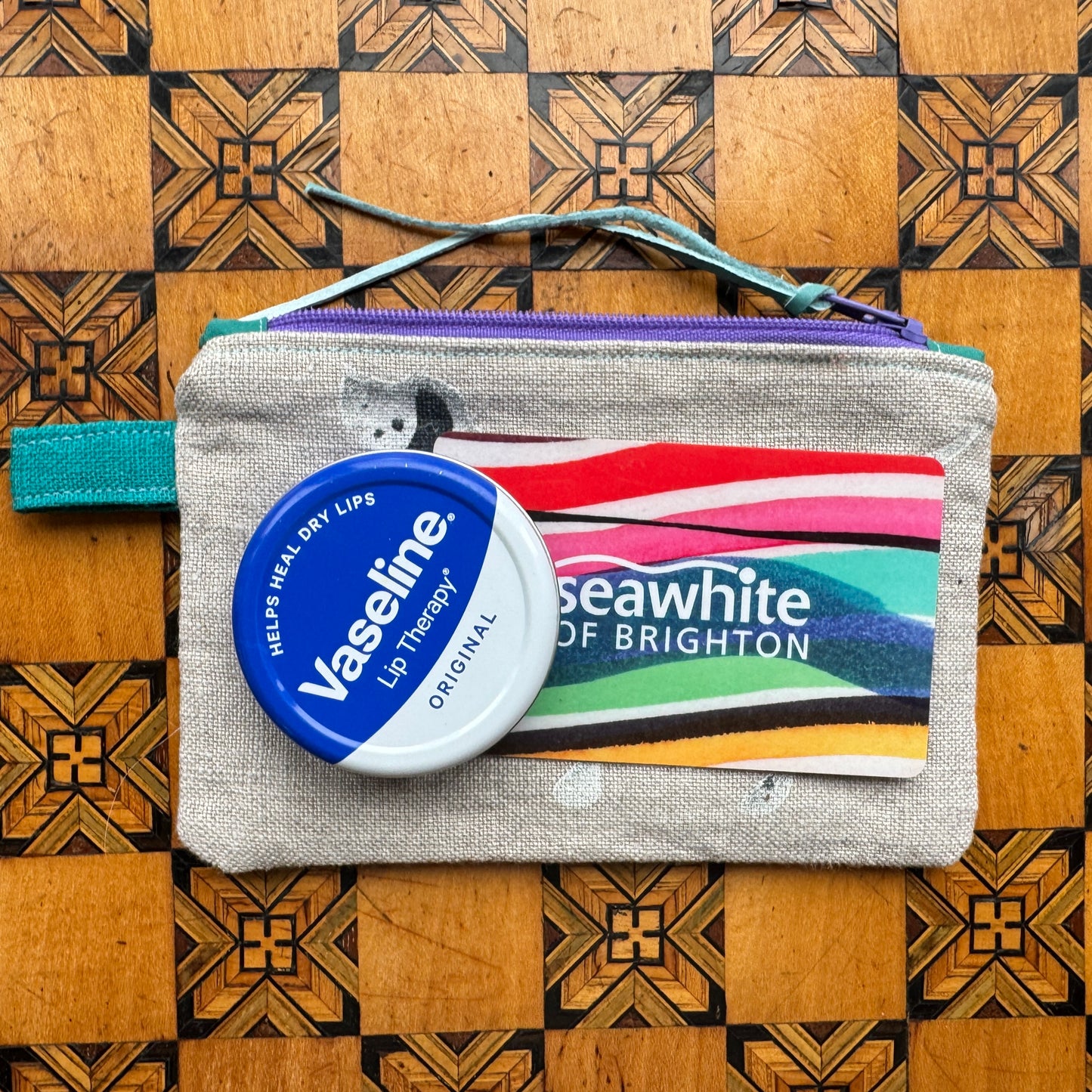 Hattie, Horace and Stripes  Natural  Purse I