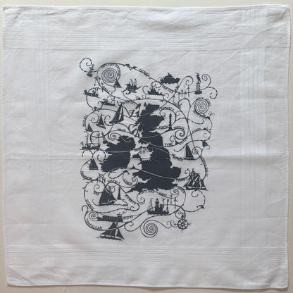 Shipping Forecast Cotton Handkerchief