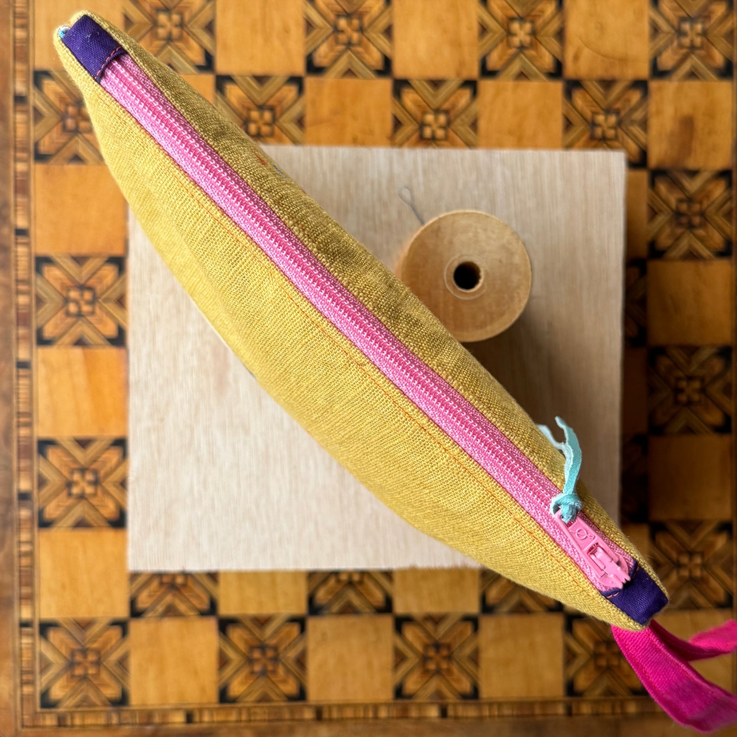 Doris, Stripes and Horace  Yellow Purse  I