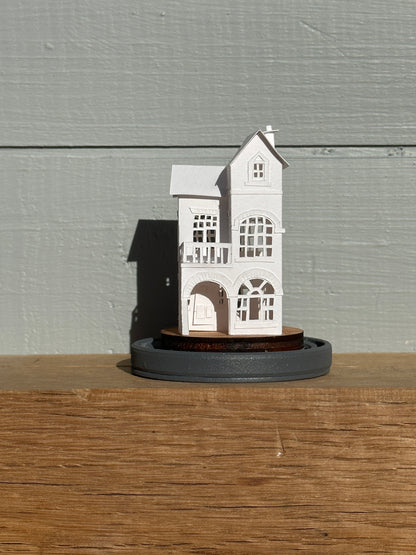 hand made miniature paper house 