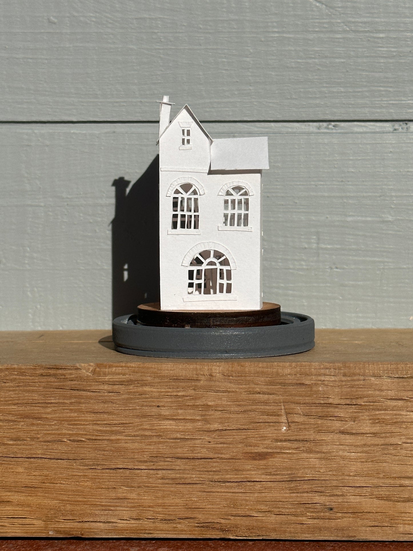 hand made miniature paper house 