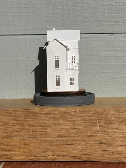 hand made miniature paper house 