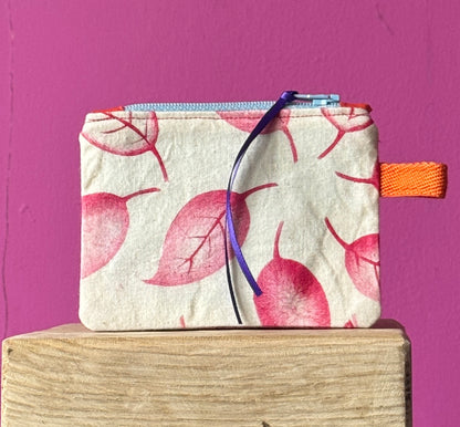 Red Leaves small Purse