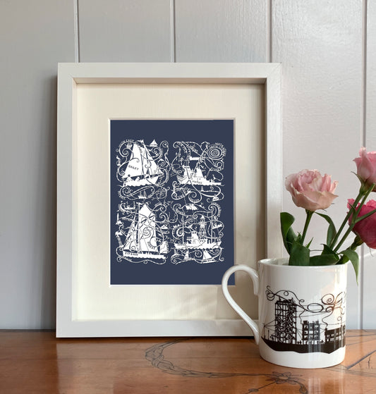 Dover, Forties, Bailey, Fitzroy Limited Edition Gicleé Print