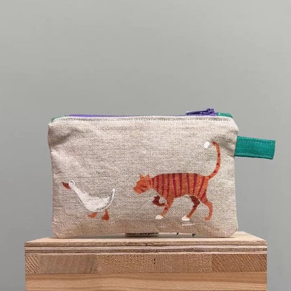 Hattie, Horace and Stripes  Natural  Purse I