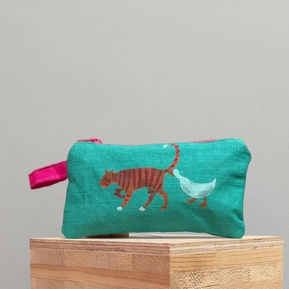 Horace and Stripes Get Closer Turquoise  Purse I
